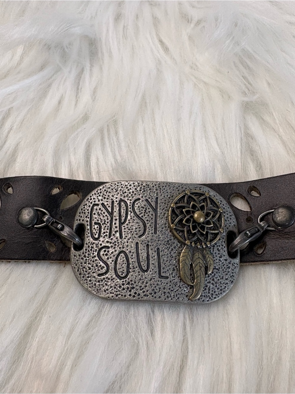 Gypsy Soul Women's Bracelet with Dreamcatcher Accent - Black